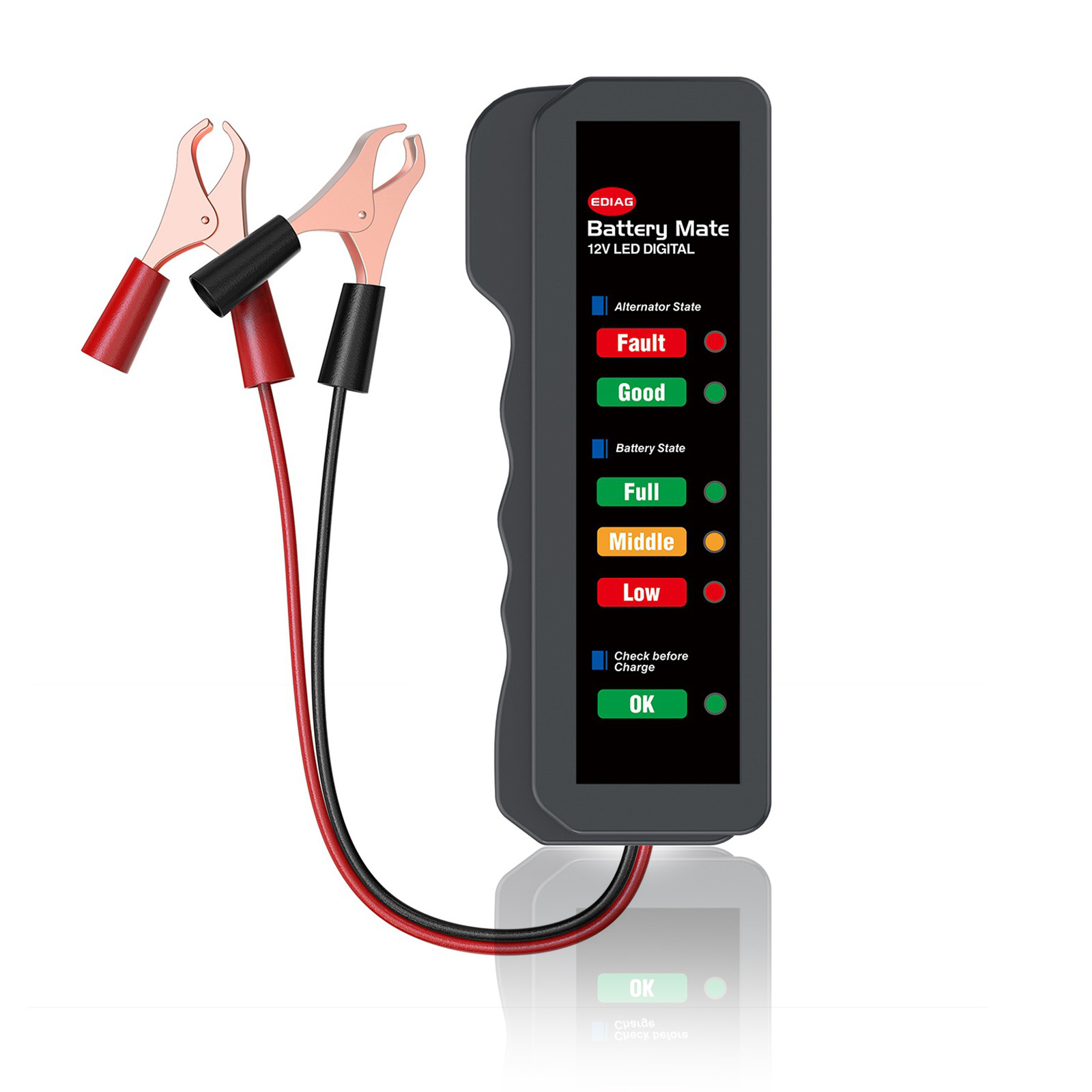 Alternator Tester Digital Diagnostic Tool - Mini 12 V Auto Batterie Tester