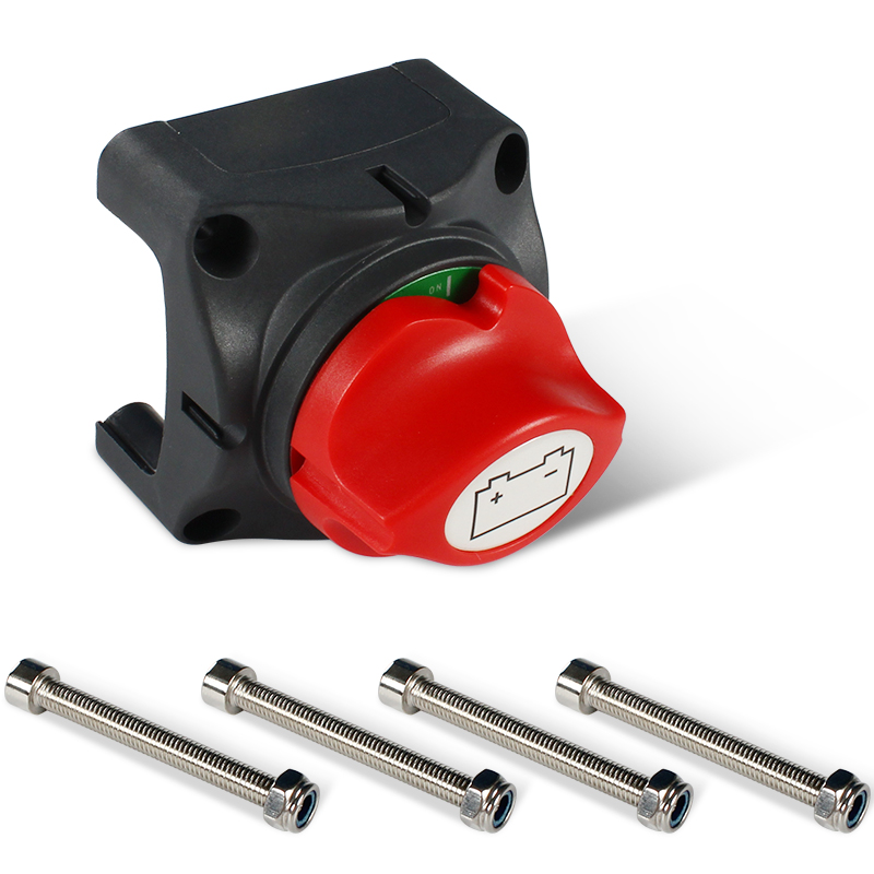 Battery Disconnect Switch Master Cut Off - Batterietrennschalter, 200A 12V 24V 48V Hauptstromunterbrecher,