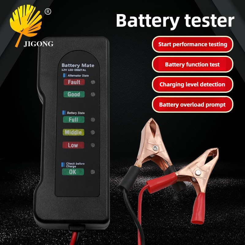 Alternator Tester Digital Diagnostic Tool - Tragbare Auto Batterie Start Tester Fehler