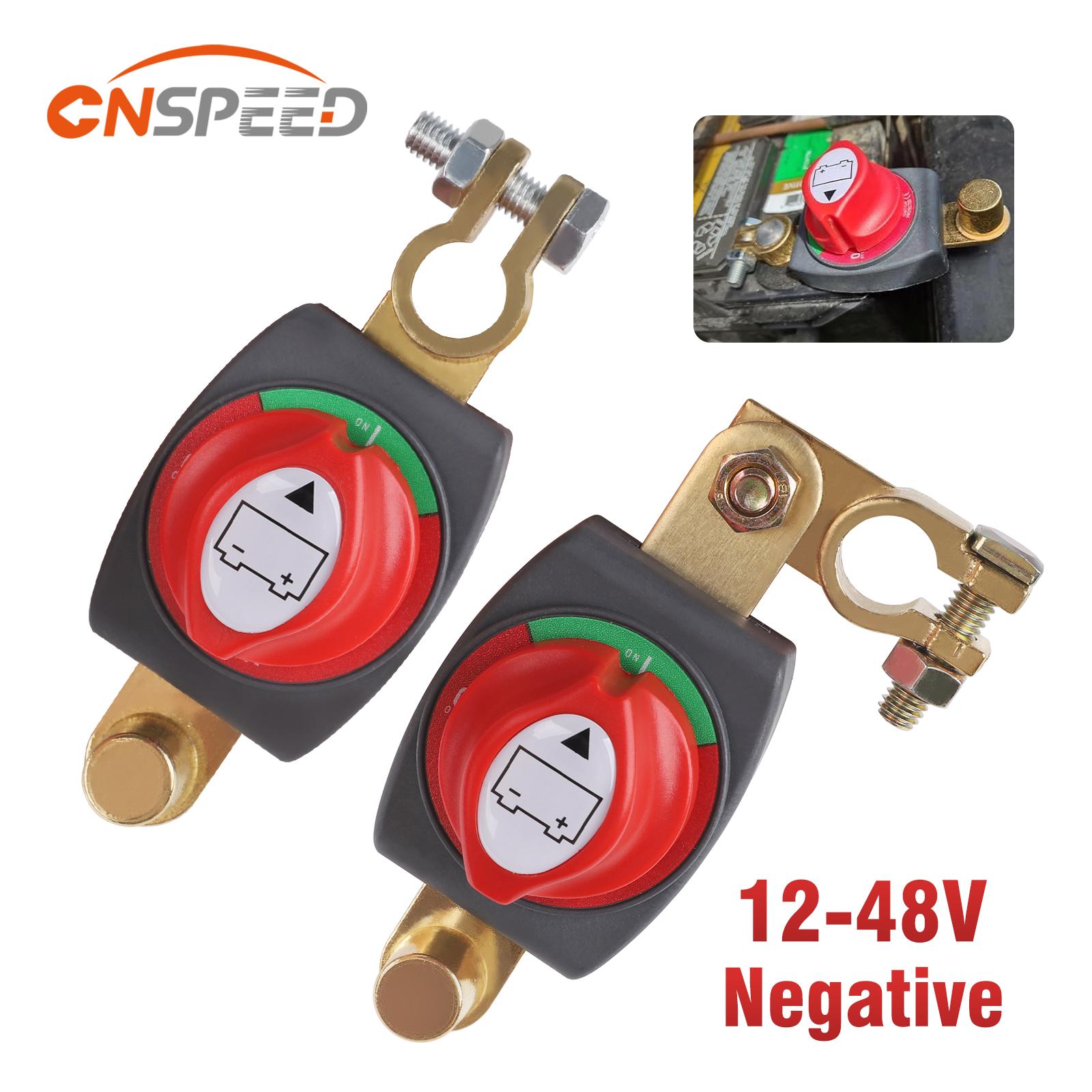 Battery Disconnect Switch Master Cut Off - CNSPEED 12V-48V Top Post Batterie Power