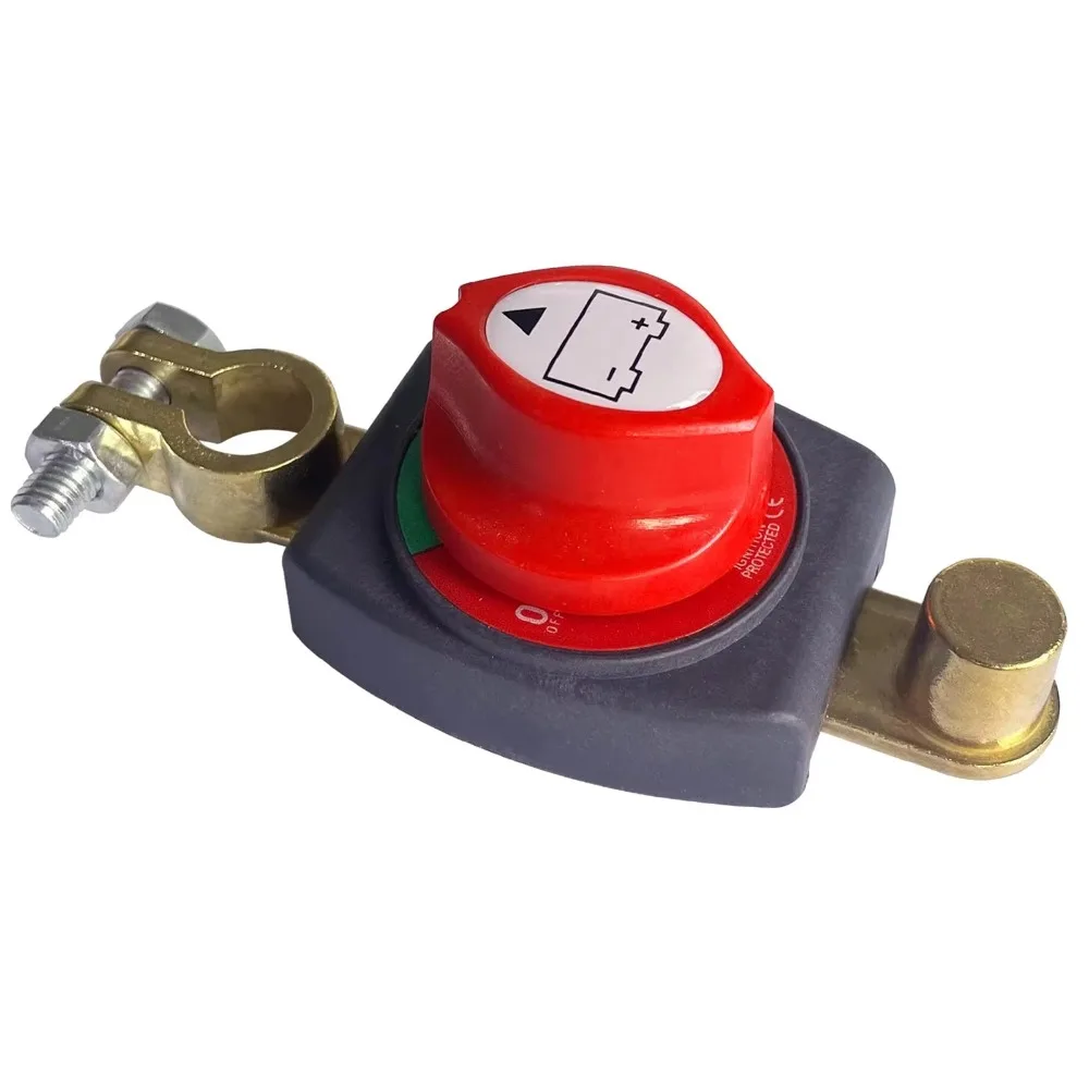 Battery Disconnect Switch Master Cut Off - 12-48V Batterietrennschalter, negativ, Ein/Aus, Batterie-Isolator, Stromunterbrechungs-Hauptisolator