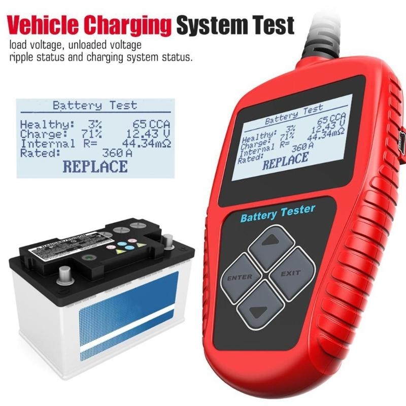 Alternator Tester Digital Diagnostic Tool - 462A Motorrad-Fehlerdetektor Batterie Digitaler Lichtmaschinentester Autodiagnosetool