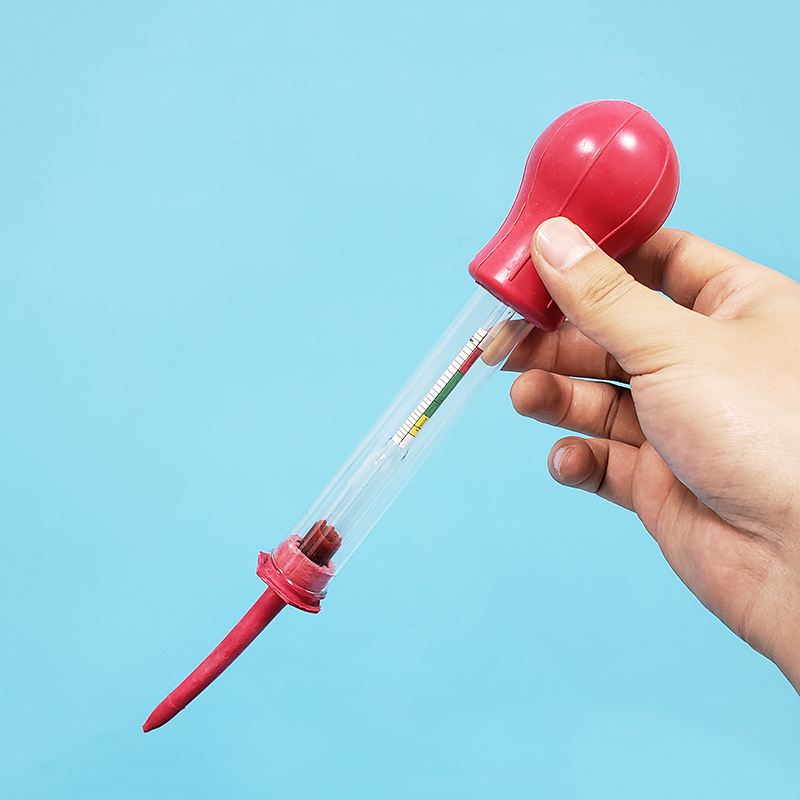 Battery Hydrometer Specific Gravity Tester - Saugglas-Elektrolyt-Hydro meter, 1,1-1.3, Batteries chw immer