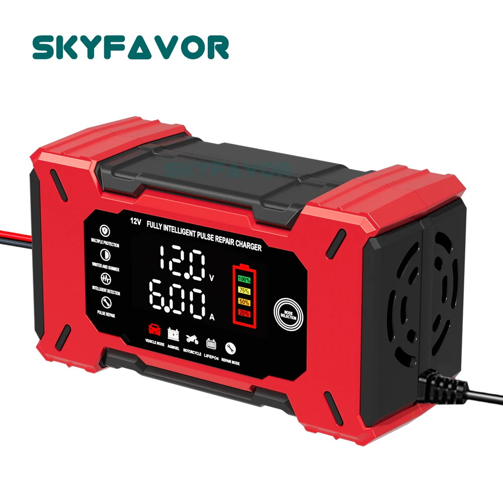 Lifepo4 Battery Charger Smart Automatic - Automatisches Intelligentes 12V Batterieladegerät 12V 6A