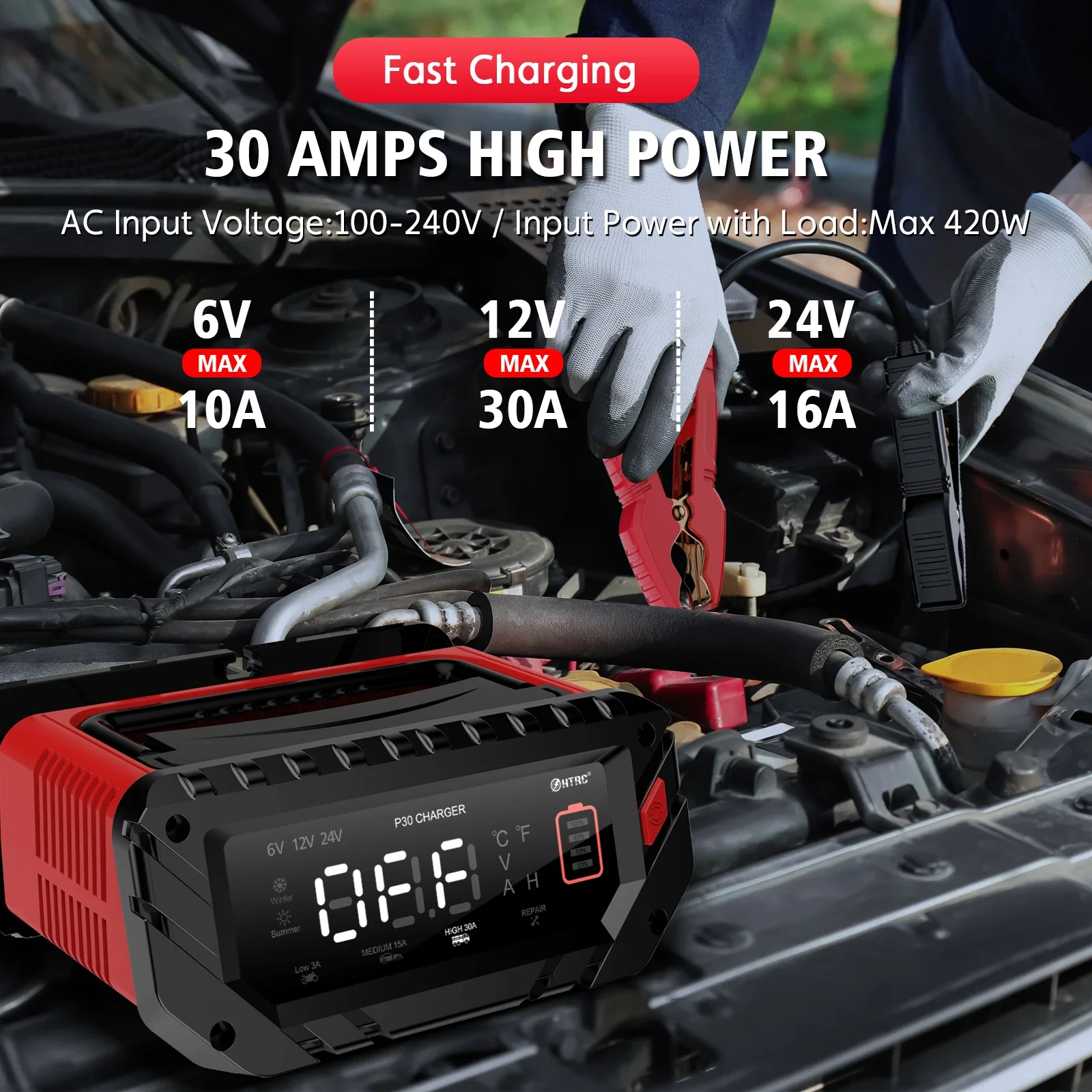 EAFC 30A Vollautomatisches int – Lifepo4 Battery Charger Smart Automatic Bewertung und Preis