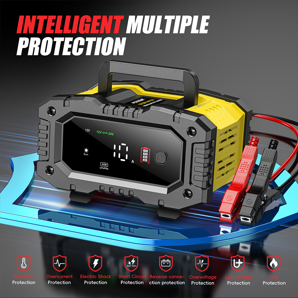 FOXSUR 12V 24V Auto Motorrad L – Lifepo4 Battery Charger Smart Automatic Bewertung und Preis