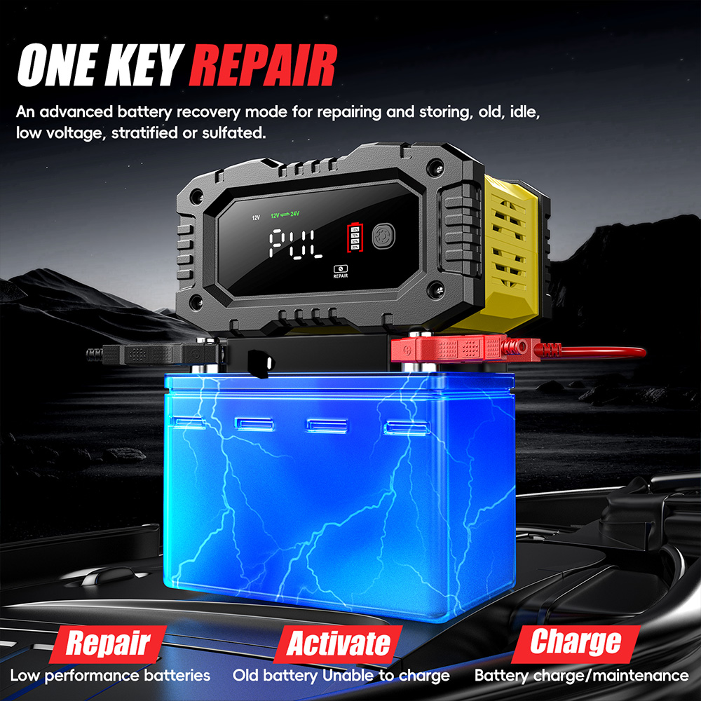 FOXSUR 12V 24V Auto Motorrad L – Lifepo4 Battery Charger Smart Automatic Bewertung und Preis