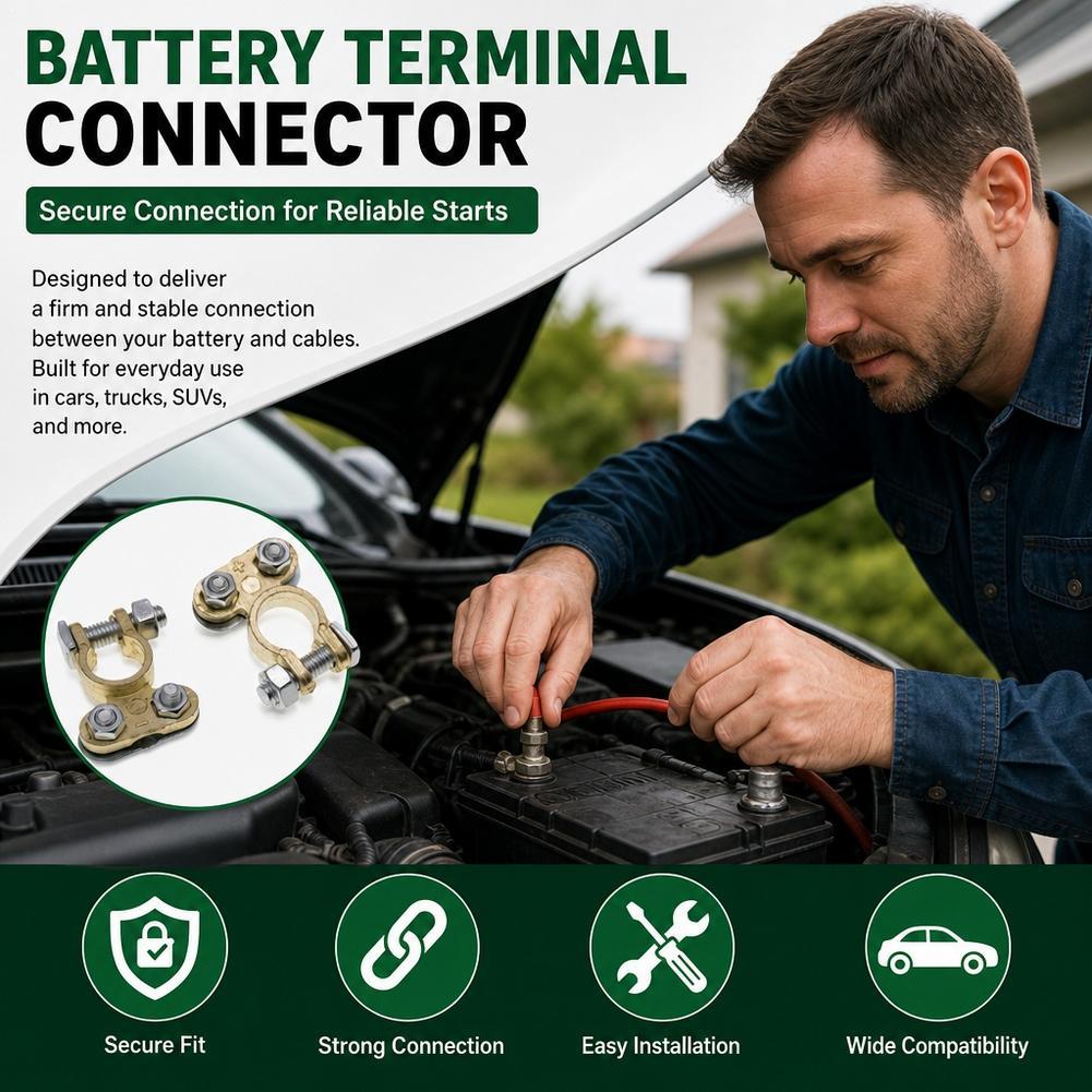 1 Paar Batterieanschlussklemme – Battery Terminal Clamps Quick Release Brass Bewertung und Preis