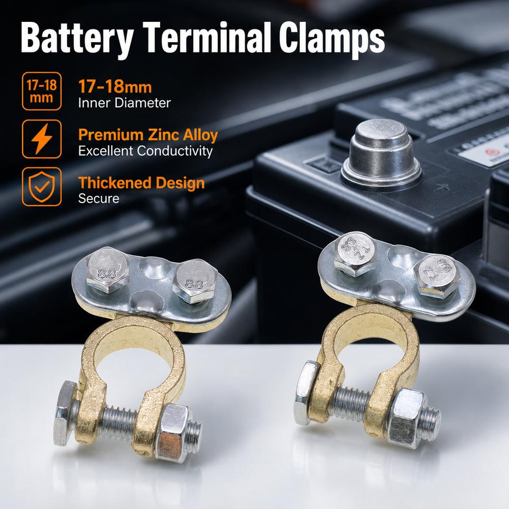 1 Paar Batterieanschlussklemme – Battery Terminal Clamps Quick Release Brass Bewertung und Preis