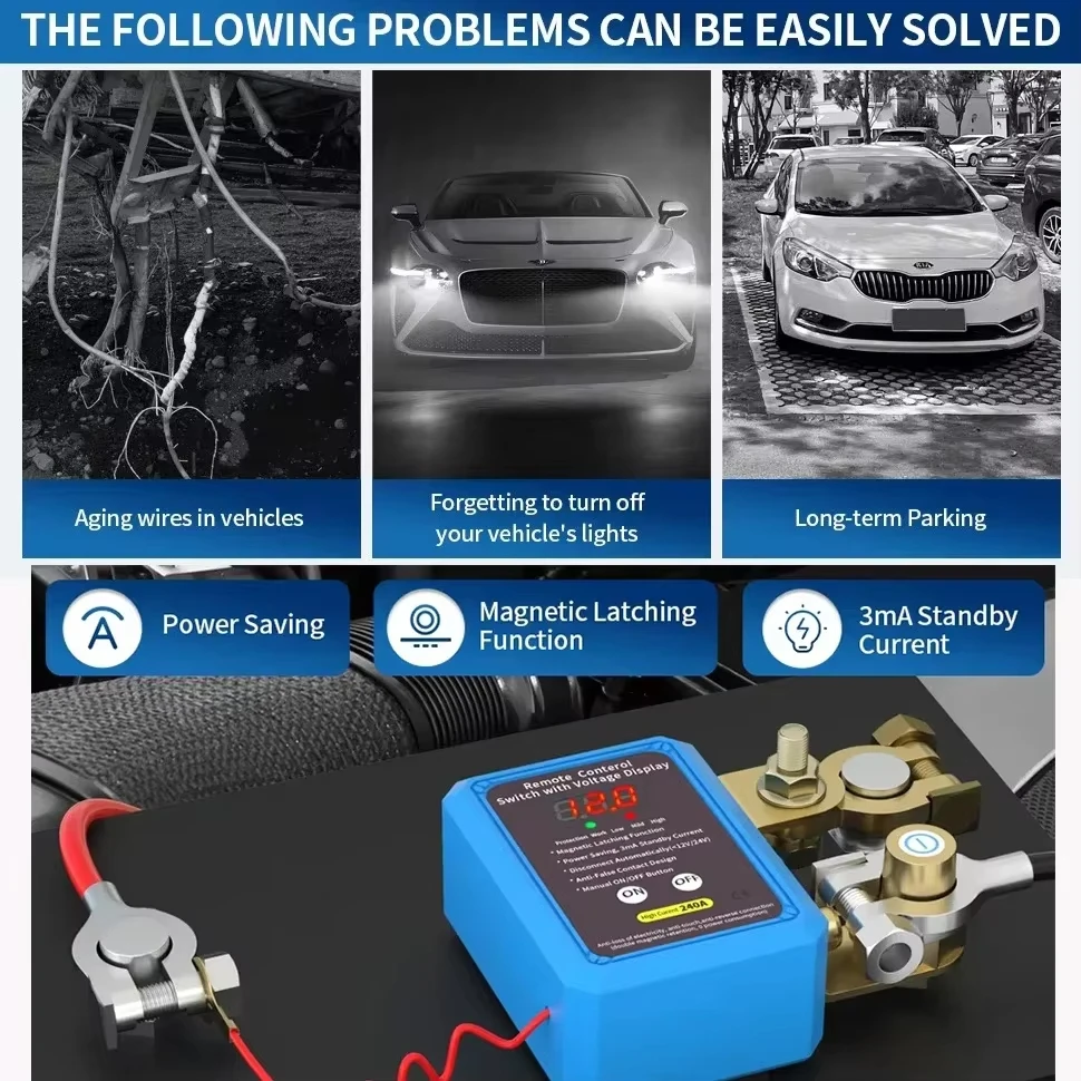 12V 240A Automatischer Batteri – Battery Disconnect Switch Master Cut Off Bewertung und Preis