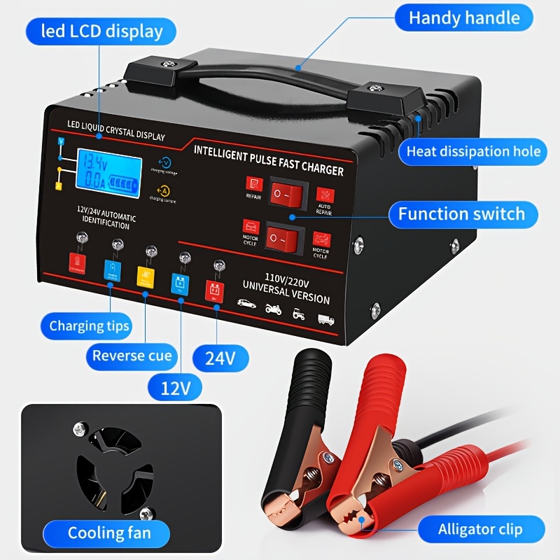 3-in-1 12V 24V Universelles Ho – Lead Acid Battery Pulse Repair Desulfator Bewertung und Preis