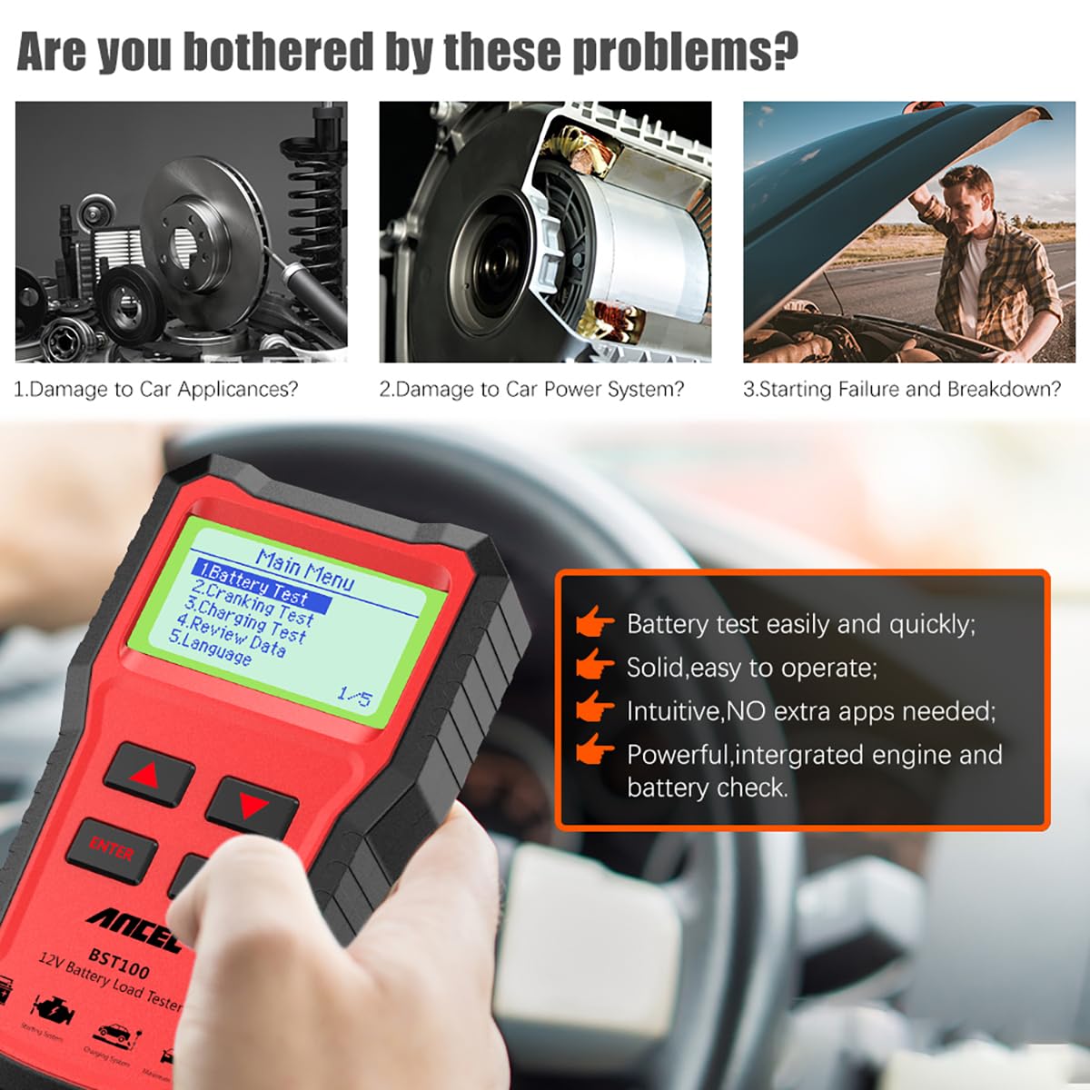 Digitaler 12V Autobatterietest – Car Battery Load Tester Digital Cranking Bewertung und Preis