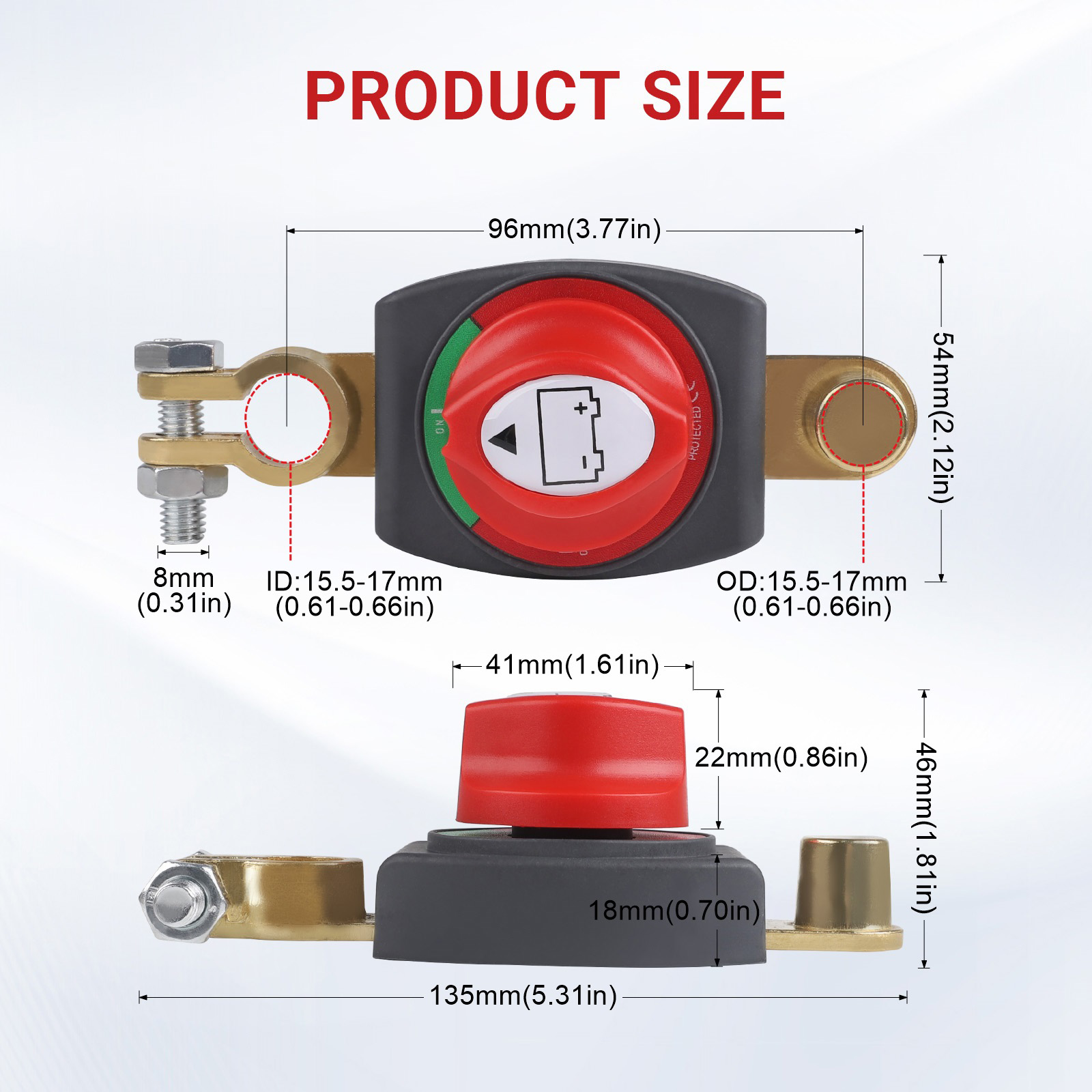 CNSPEED 12V-48V Top Post Batte – Battery Disconnect Switch Master Cut Off Bewertung und Preis