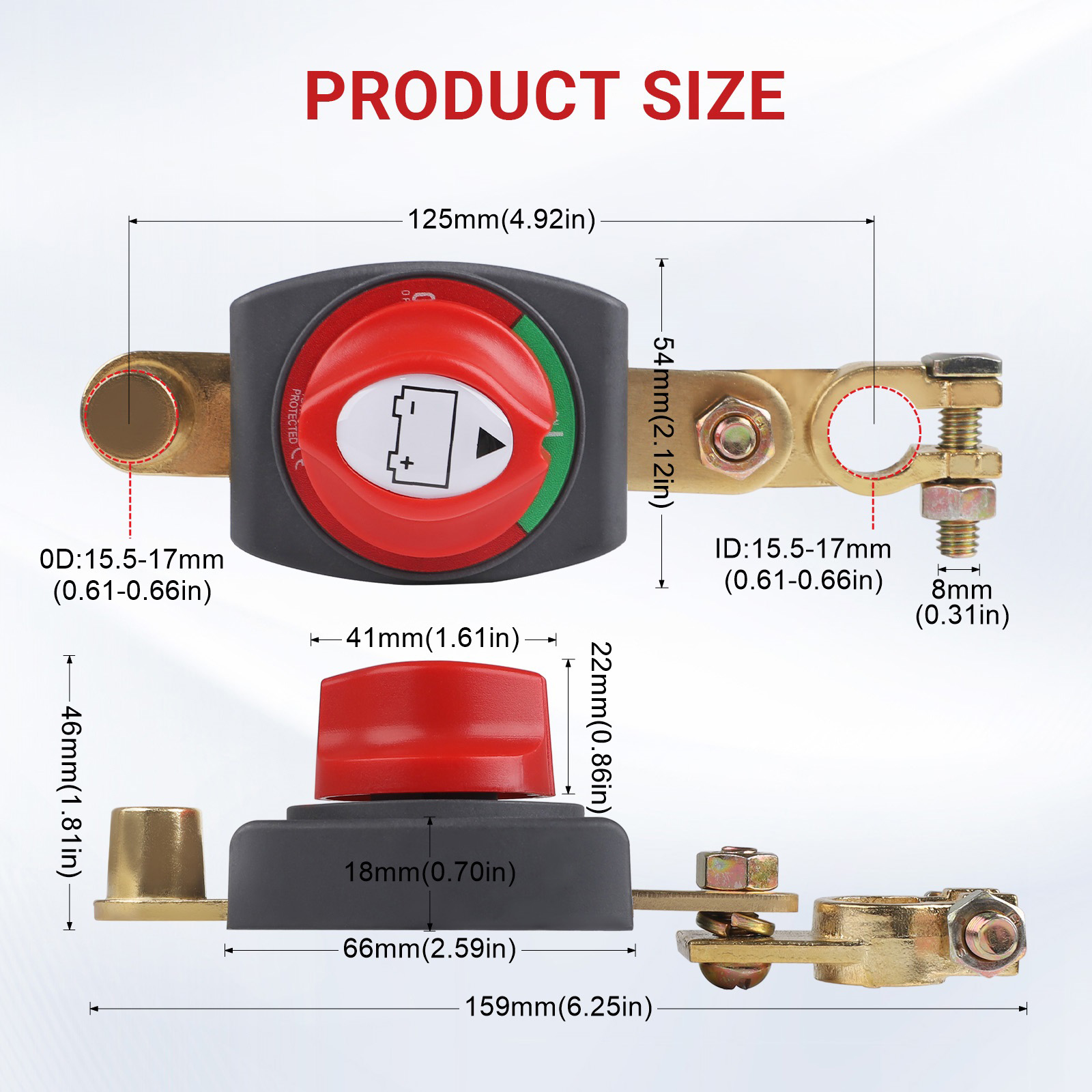 CNSPEED 12V-48V Top Post Batte – Battery Disconnect Switch Master Cut Off Bewertung und Preis