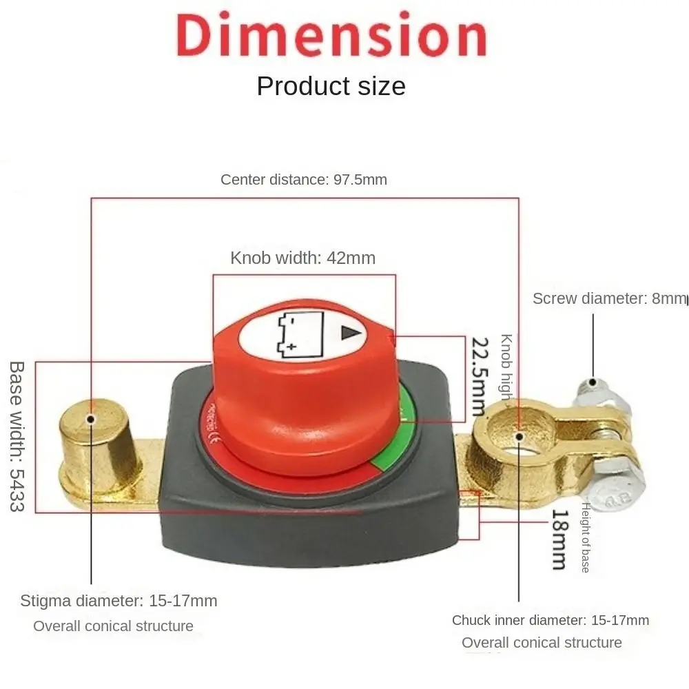 12-48V Batterietrennschalter,  – Battery Disconnect Switch Master Cut Off Bewertung und Preis