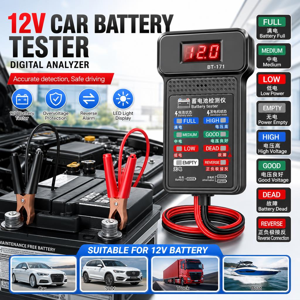 12V Auto-Batterietester Digita – Car Battery Load Tester Digital Cranking Bewertung und Preis