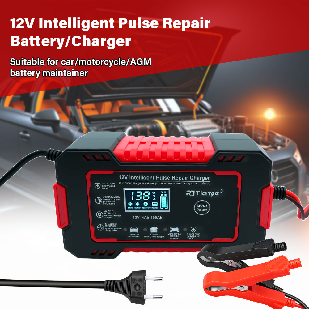20A/10A Auto- und Motorrad-Bat – Smart Car Battery Charger 12V 24V 20A Bewertung und Preis