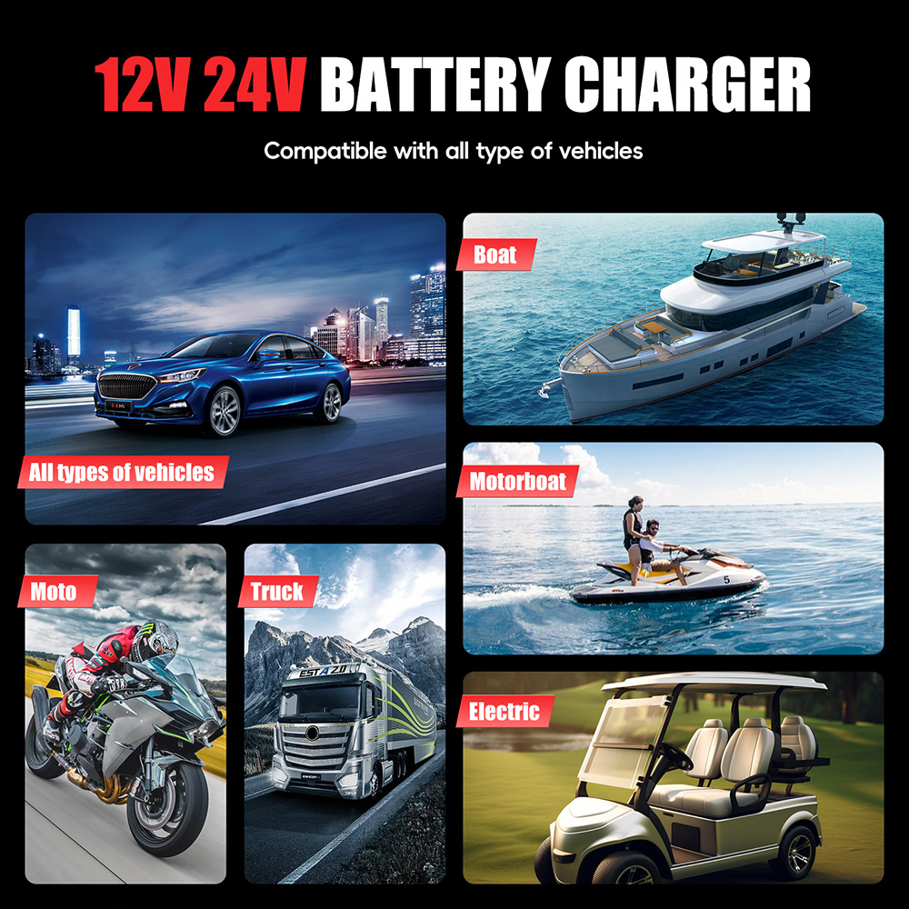 FOXSUR 12V/20A 24V/10A Intelli – Smart Car Battery Charger 12V 24V 20A Bewertung und Preis