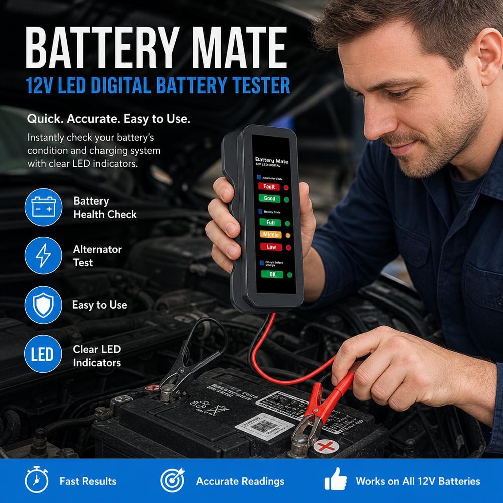 12V Auto-Batterietester Digita – Alternator Tester Digital Diagnostic Tool Bewertung und Preis
