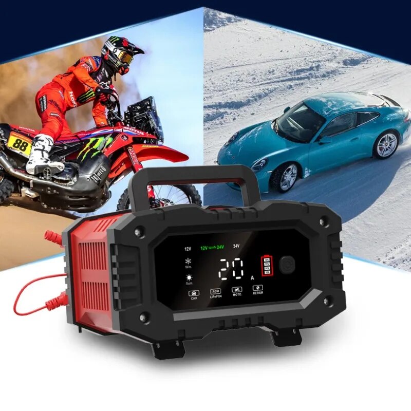 20a/10a Auto Motorrad Batterie – Smart Car Battery Charger 12V 24V 20A Bewertung und Preis