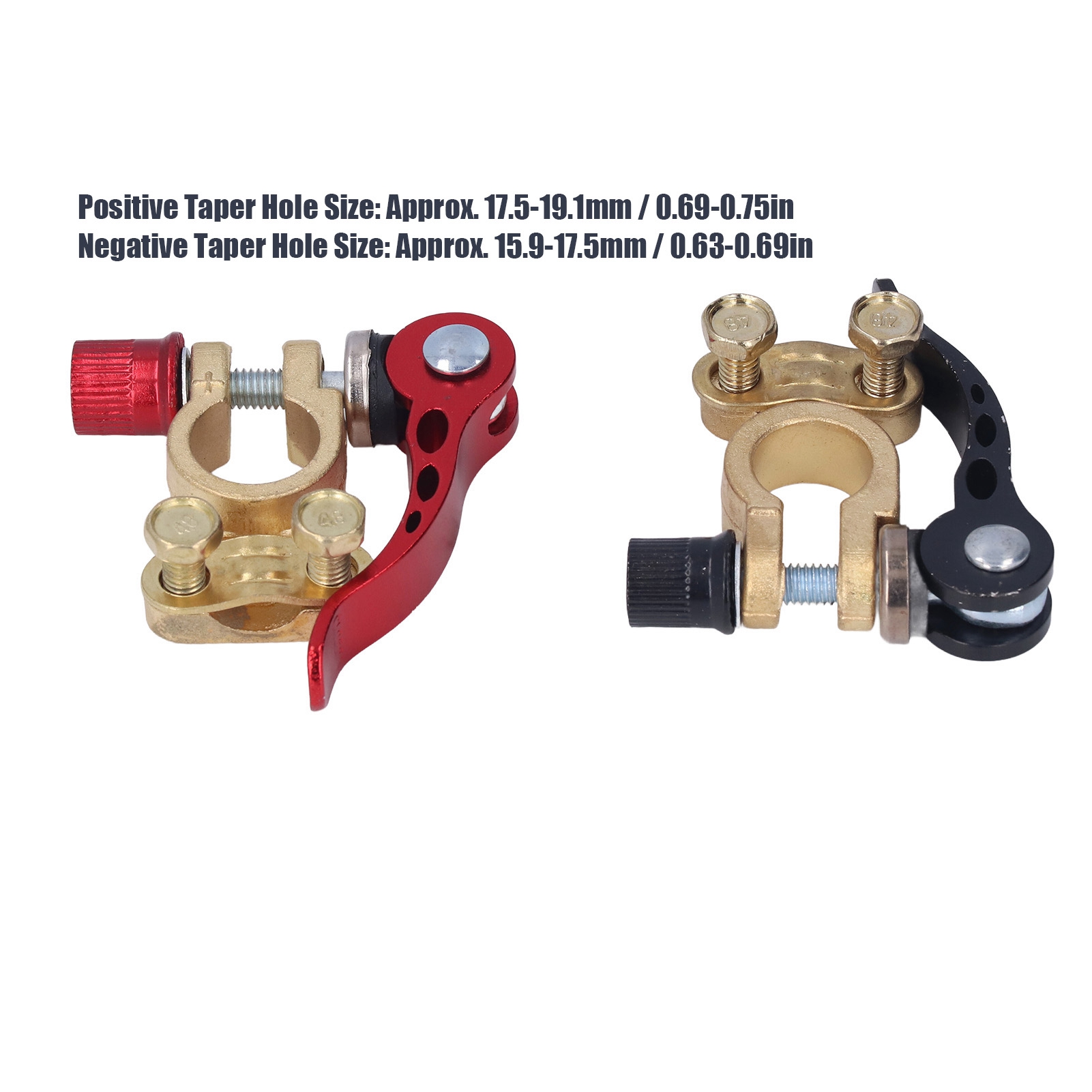 2PCS Auto Batterie Terminal St – Battery Terminal Clamps Quick Release Brass Bewertung und Preis