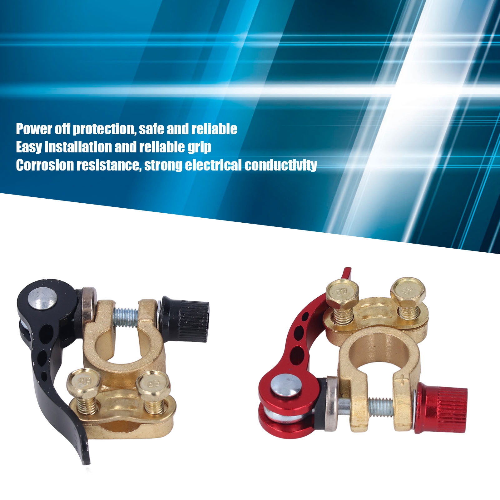 2PCS Auto Batterie Terminal St – Battery Terminal Clamps Quick Release Brass Bewertung und Preis