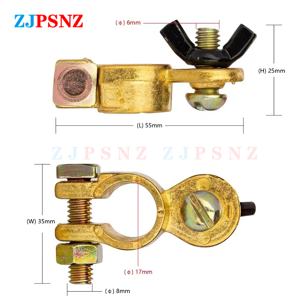 Autobatterie-Anschlussklemmen  – Battery Terminal Clamps Quick Release Brass Bewertung und Preis