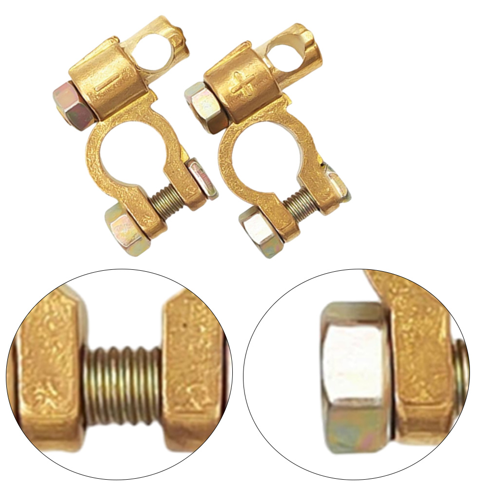 12 V positive Batterieklemmen, – Battery Terminal Clamps Quick Release Brass Bewertung und Preis