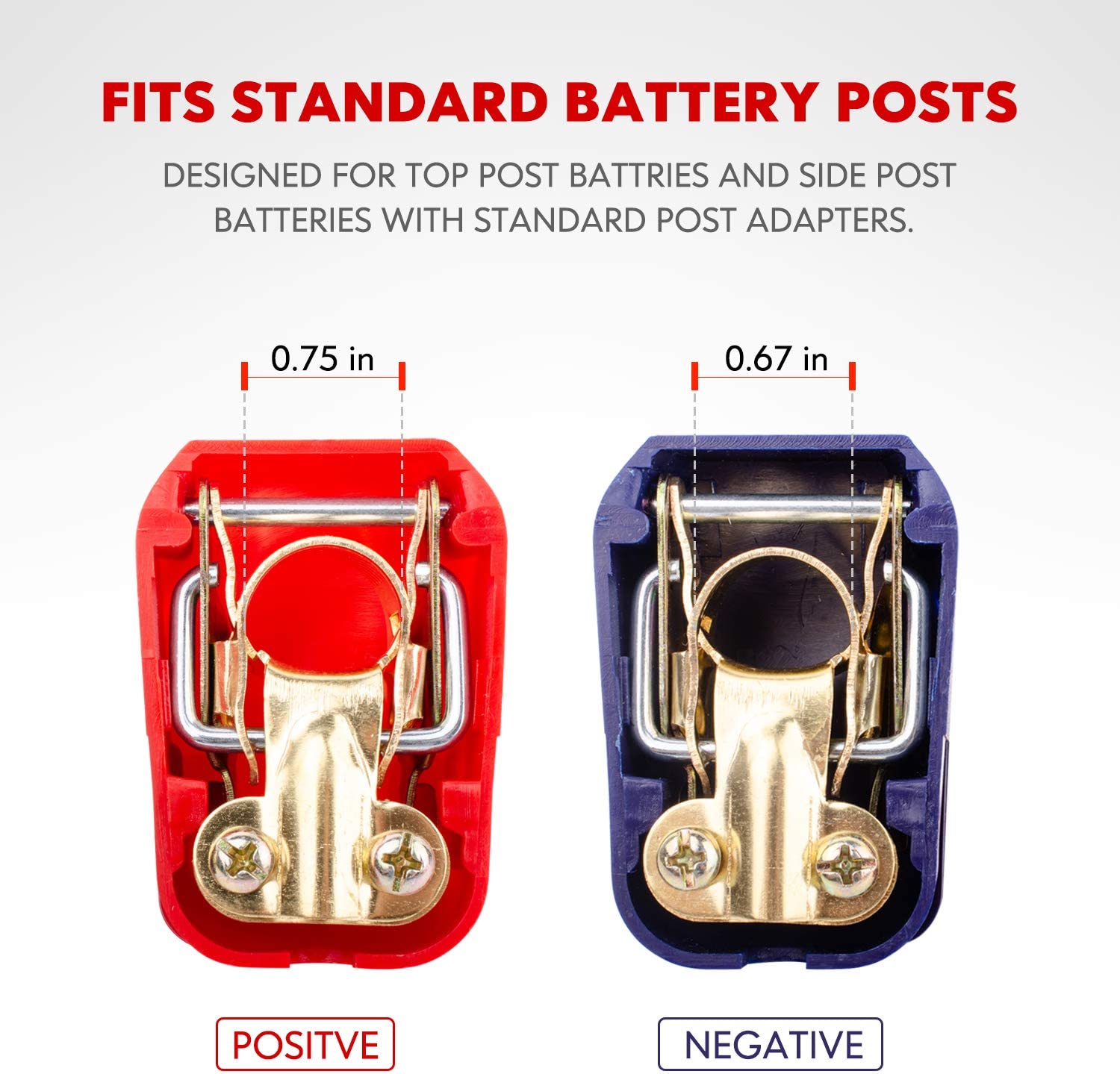 1 Paar positive und negative S – Battery Terminal Clamps Quick Release Brass Bewertung und Preis