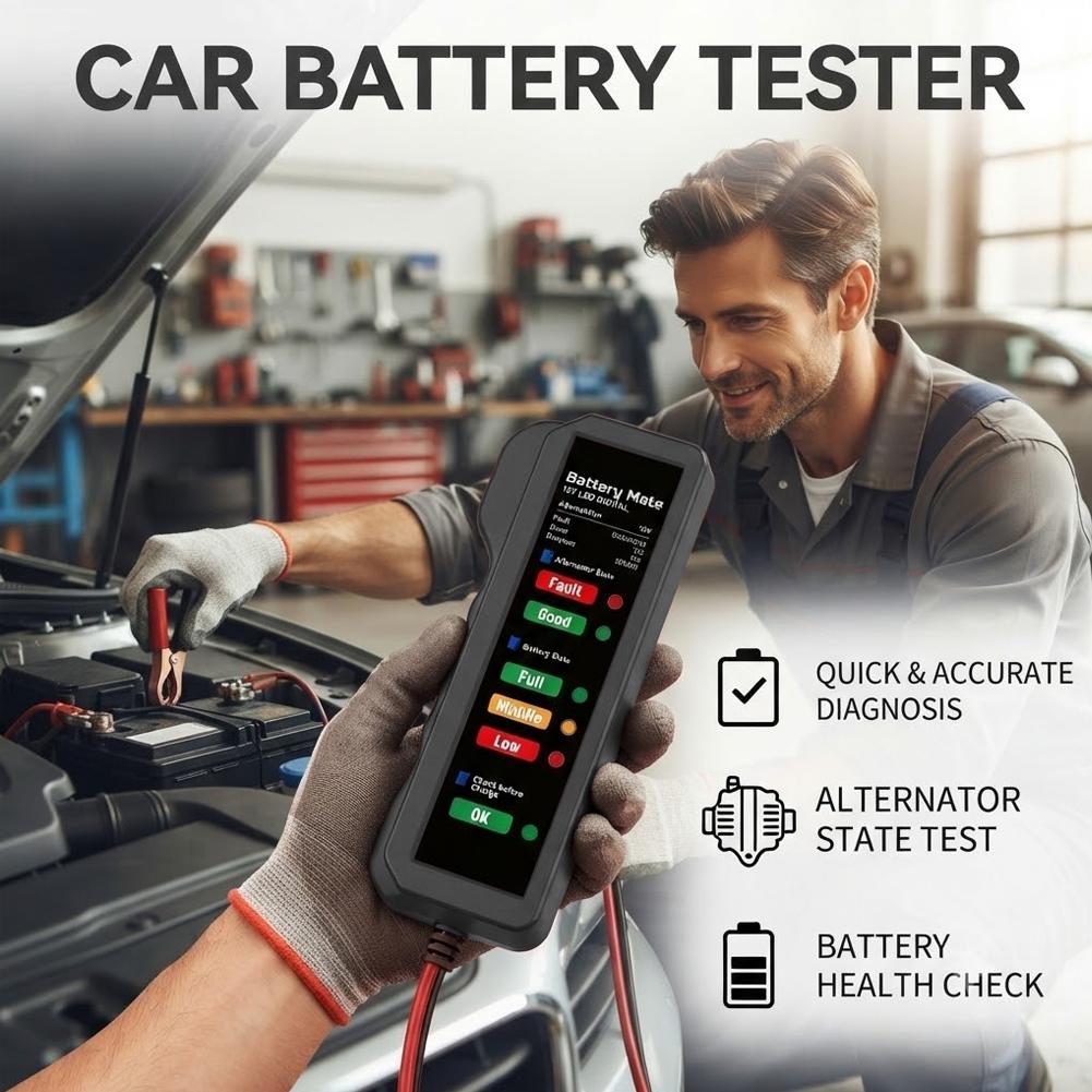 Autobatterietester 12V Digital – Alternator Tester Digital Diagnostic Tool Bewertung und Preis