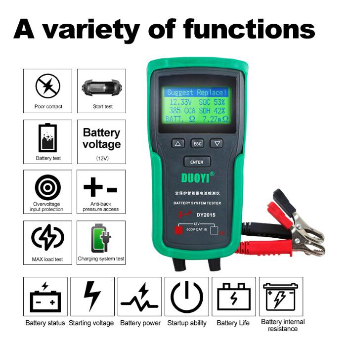 DUOYI DY2015 12V Autobatteries – Car Battery Load Tester Digital Cranking Bewertung und Preis