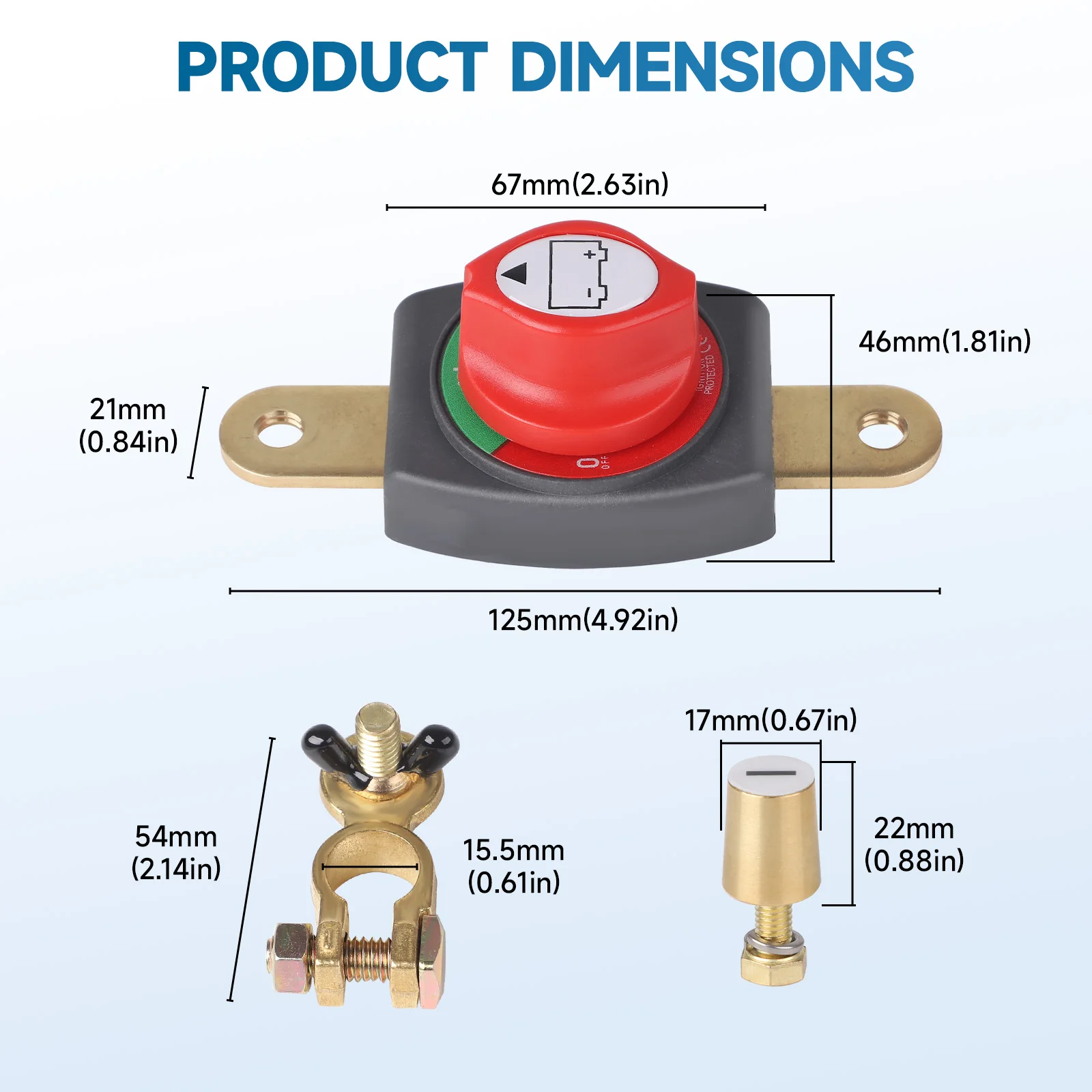 Batterietrennschalter, 2 Posit – Battery Disconnect Switch Master Cut Off Bewertung und Preis