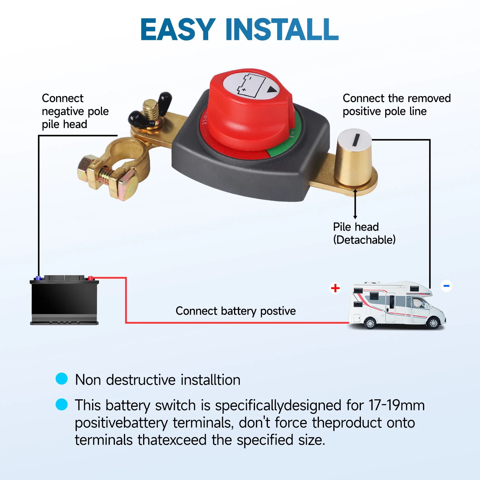 Batterietrennschalter, 2 Posit – Battery Disconnect Switch Master Cut Off Bewertung und Preis